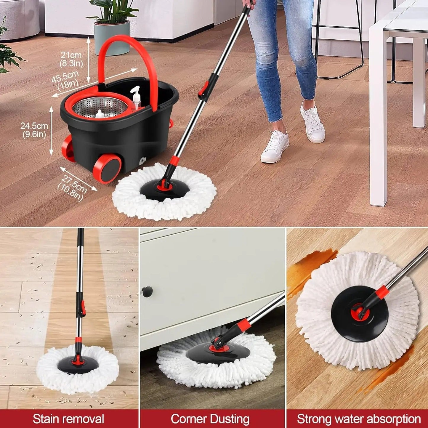 360° Cleaning Mop Bucket Set